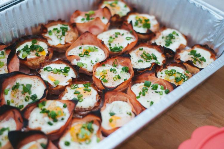 Eggs Wrapped in Bacon and Chives