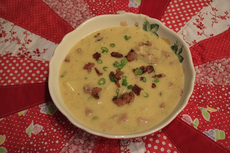 Potato, Chives and Bacon Soup Stew Recipe