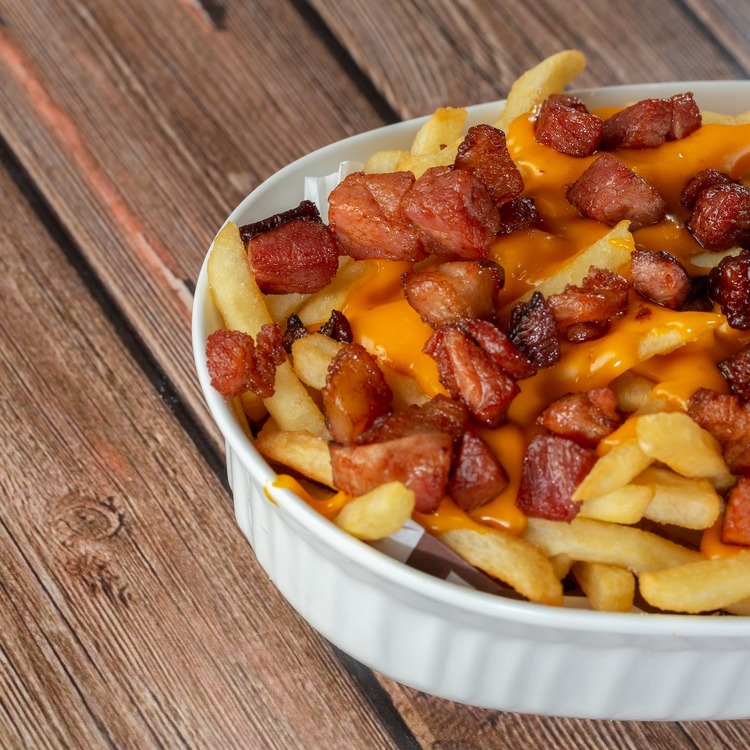 Fries, Bacon and Cheese Breakfast